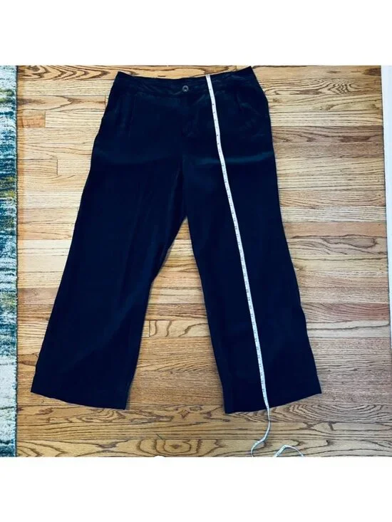 Sundance Lillie Wide-Leg Tencel Pants 10 Relaxed Minimalist Lagenlook - Picture 9 of 16